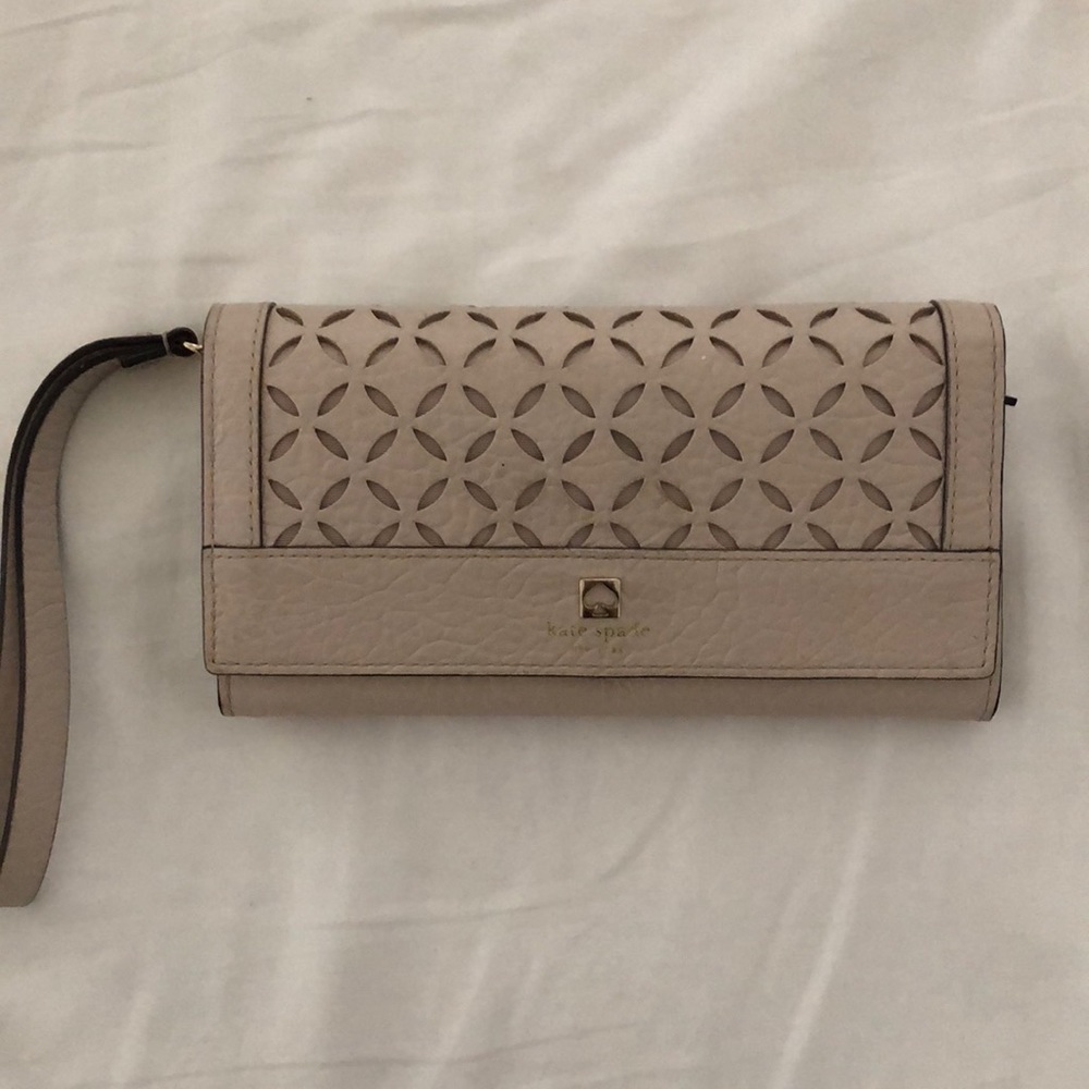 Kate spade Linney wrist wallet pale pink